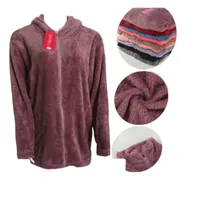 Pack 3 Polerones Mujer Capucha Corderito Largo