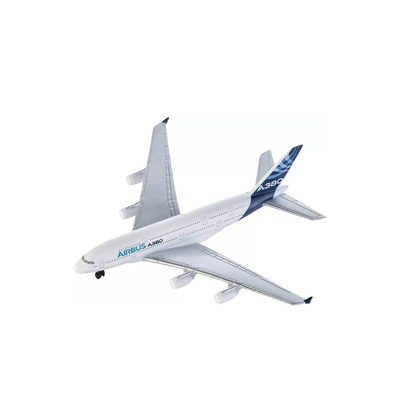 GENERICO - Avión de fricción con Luz y Sonido A380 de 40cm