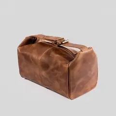 TRAUKO - Neceser Cuero Hombre Café Gales