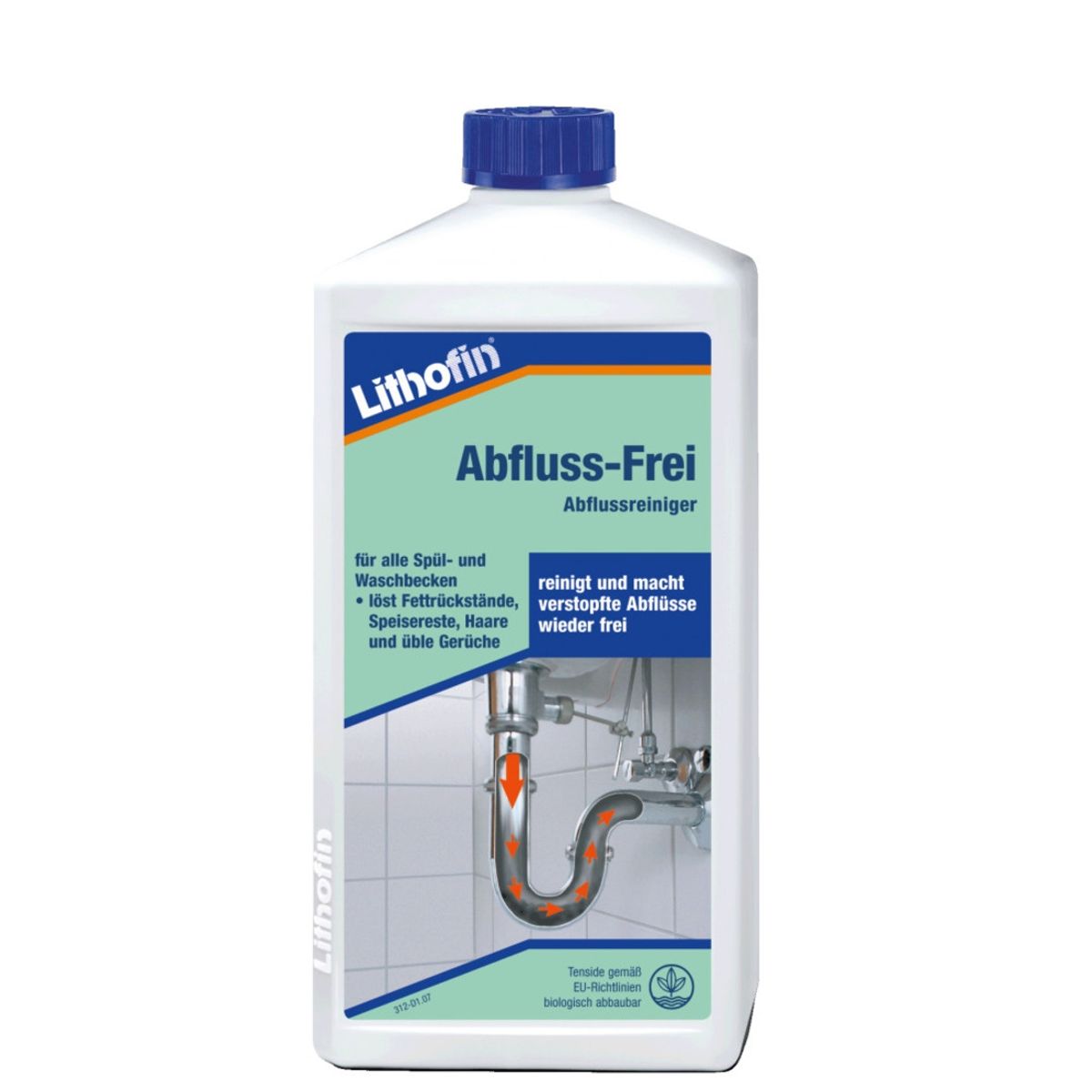 LITHOFIN - Desatascador Baño y Cocina Lithofin 1 Lt LITHOFIN