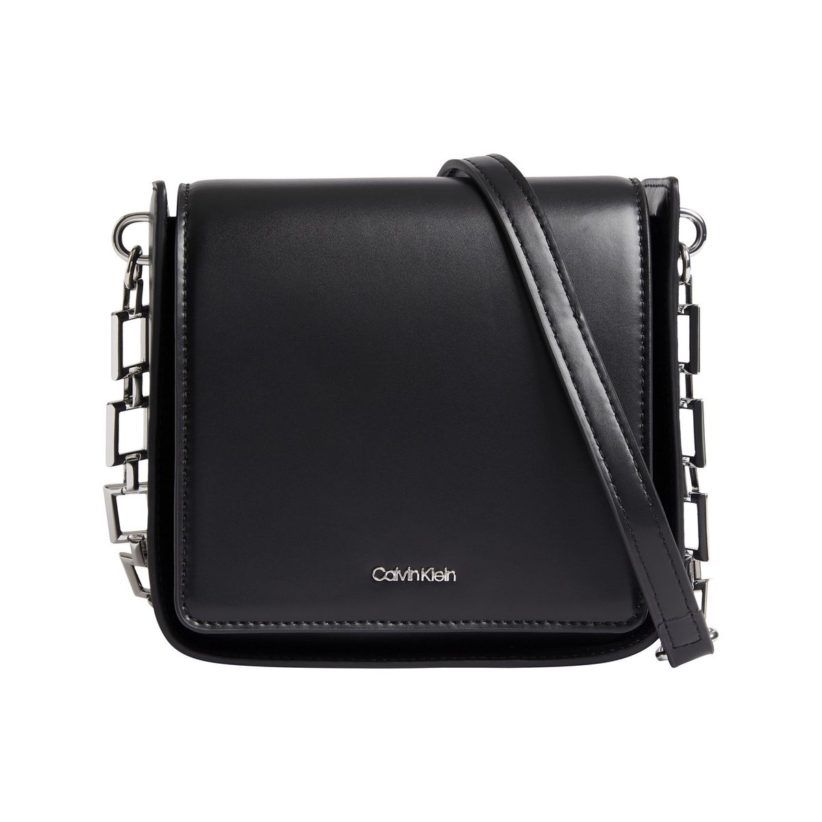 CALVIN KLEIN - Bolso bandolera con solapa Negro Calvin Klein