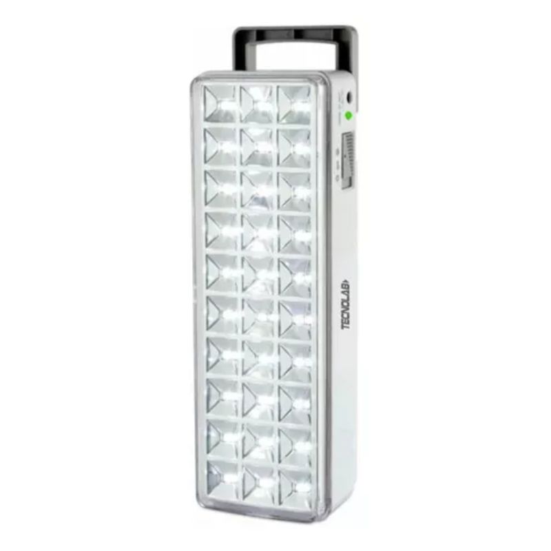 TECNOLAB - LAMPARA DE EMERGENCIA CON 30 LED RECARGABLE TECNOLAB