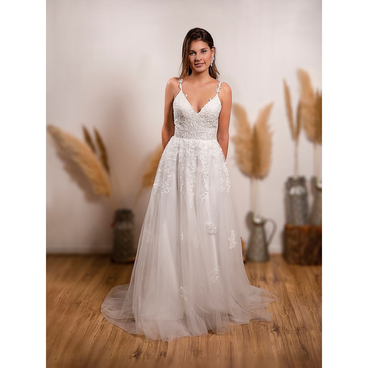 DULCENOVIA - Vestido de Novia Laura falda de Tull Dulce Novia