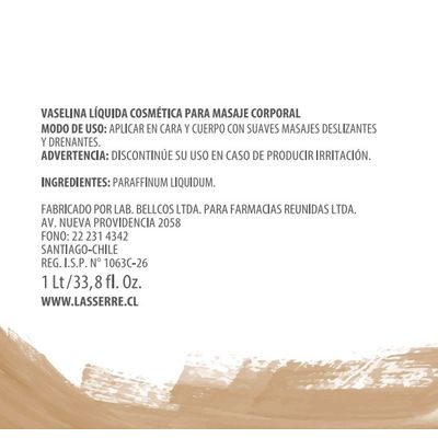 Imagen 2 del producto Vaselina Líquida Cosmética 1 lt Lasserre Cosmétique