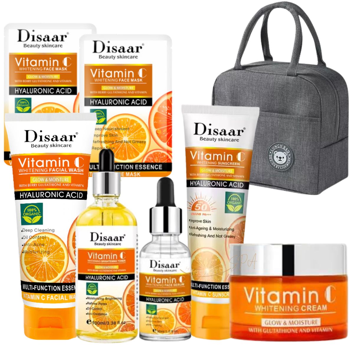 DISAAR - Set Skin Care Vitamina C Hidratante Antiarrugas