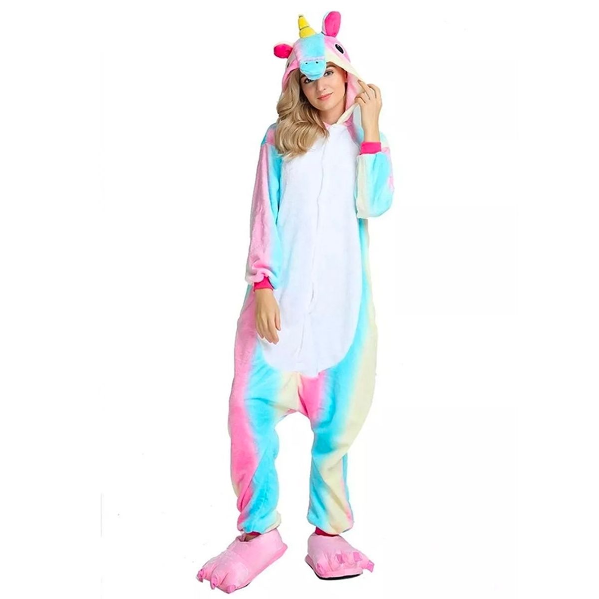 GENERICO - Pijama Unicornio Pastel Kigurumi Adultos