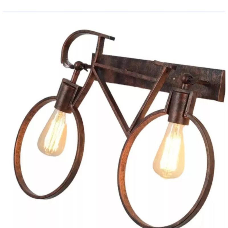 GENERICO - Lampara de pared modelo bicicleta
