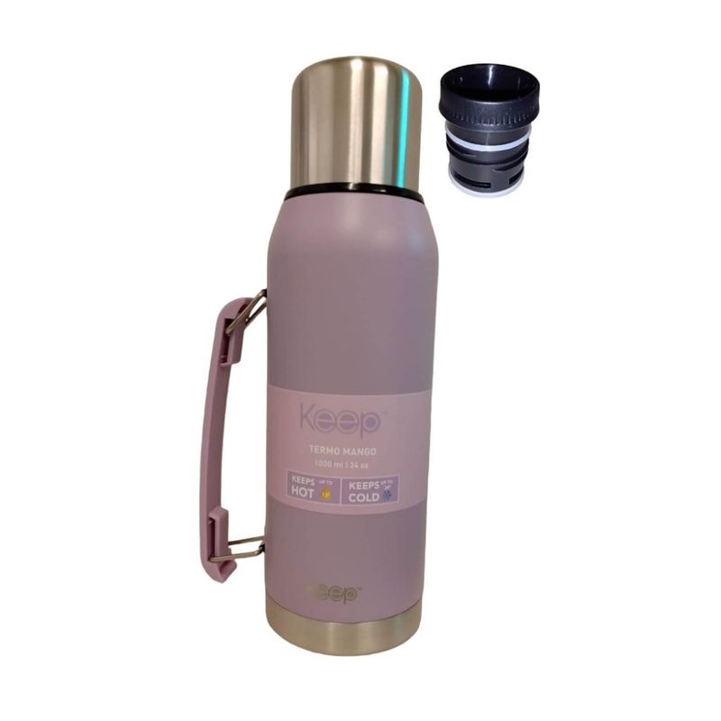 KEEP - Termo Mate Classic Con Mango 1 Litro Keep Violeta