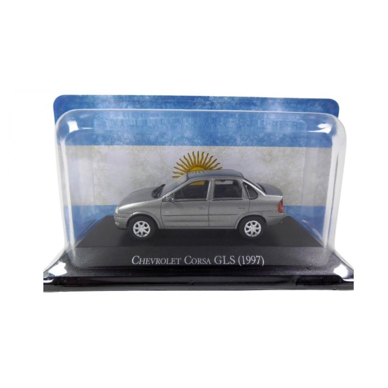 GENERICO - MAGAZINE ARG58 1:43, 1997, CHEVROLET CORSA ( OPEL ) , SILVER