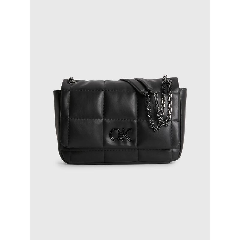 CALVIN KLEIN - Bolso de hombro acolchado reciclado Negro Calvin Klein