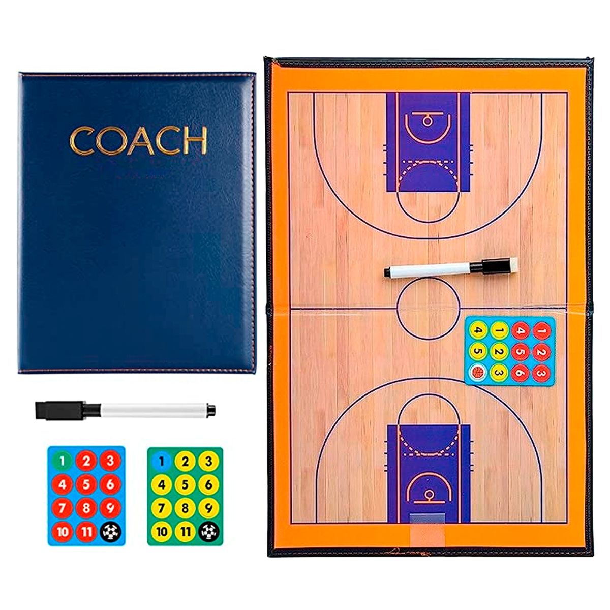 GENERICO - Tablero Táctico Magnético Para Técnico De Basketball