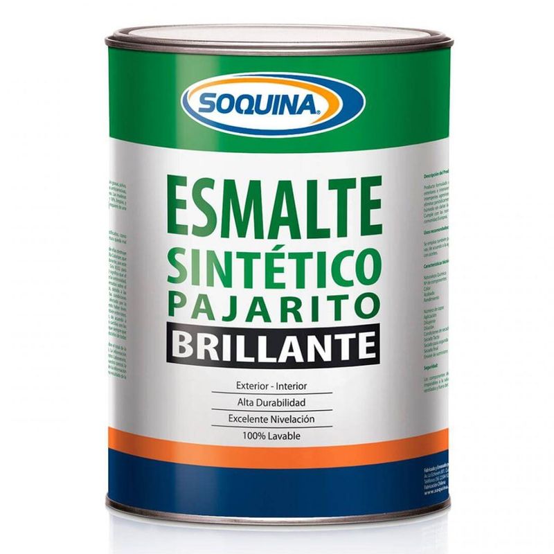 SOQUINA - ESMALTE SINTET. PAJARITO VERDE TREBOL GALON SOQUINA 20009101