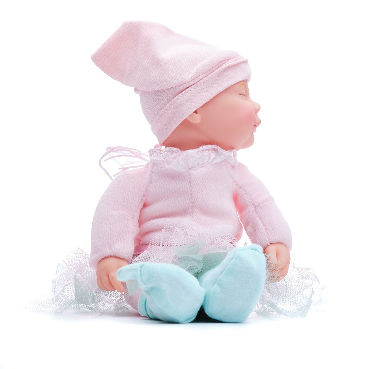 GENERICO - Muñeco Tierno Modelo Bebe Hada Rosado 23 cm-