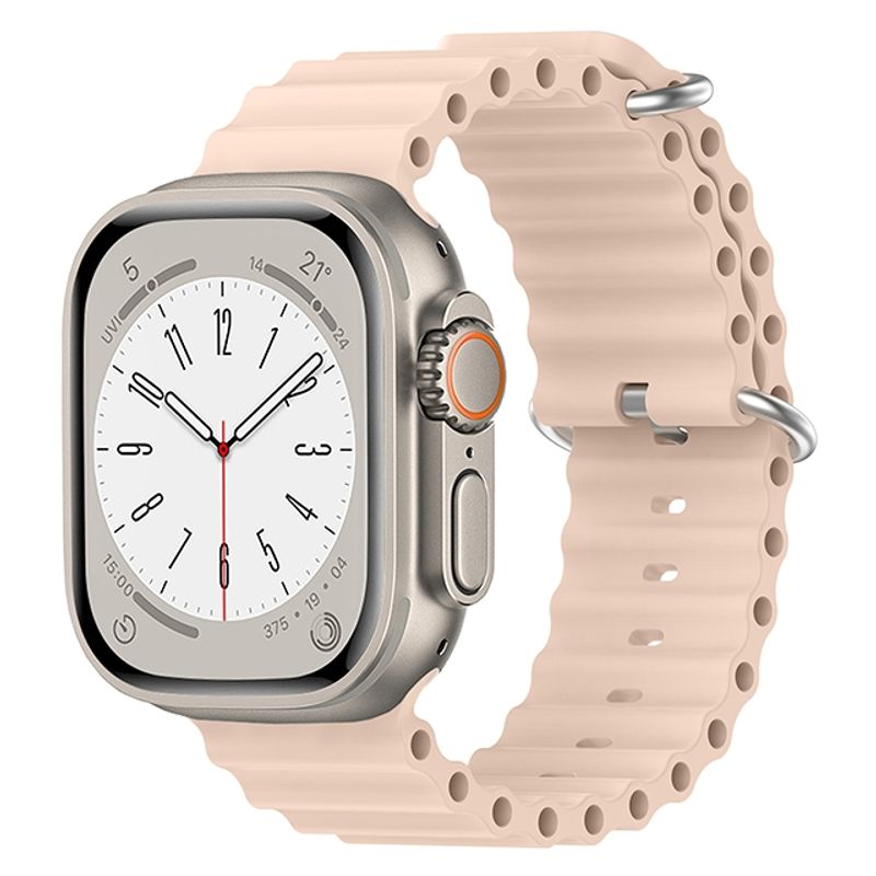 GENERICO - Correa Silicon Ocean compatible con AppleWatch 42-44-45-49mm