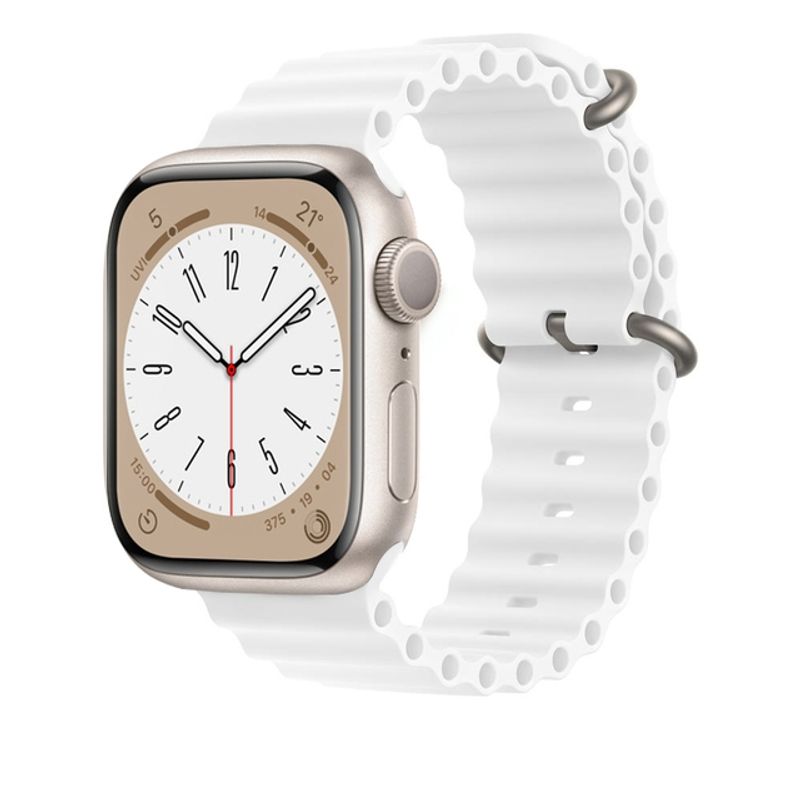 GENERICO - Correa Silicon Ocean compatible con AppleWatch 42-44-45-49mm