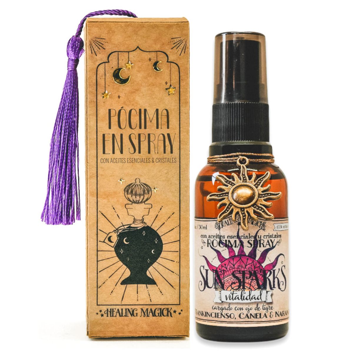 HEALING MAGICK - Baño de Sol Spray de Ritual Vitalidad