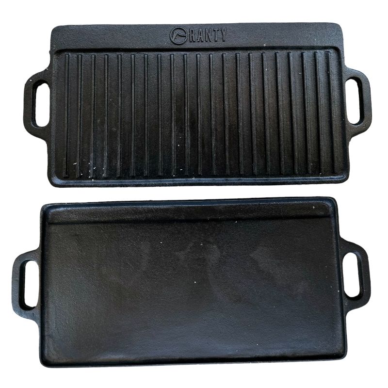 RANTY - PLANCHA REVERSIBLE FIERRO FUNDIDO 50x24cm
