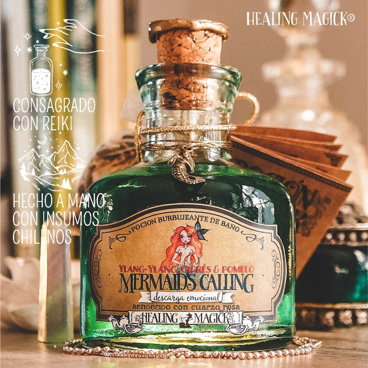 HEALING MAGICK - Baño Terapéutico para la Descarga Emocional con Ylang-Ylang Ciprés y Pomelo