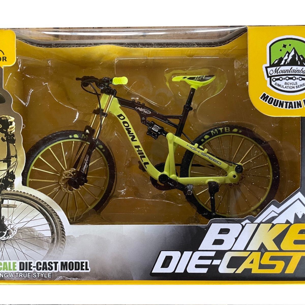 PELLITOS - BICICLETA MTB YELLOW ESCALA 1 10 ESTRUCTURA ALEACION