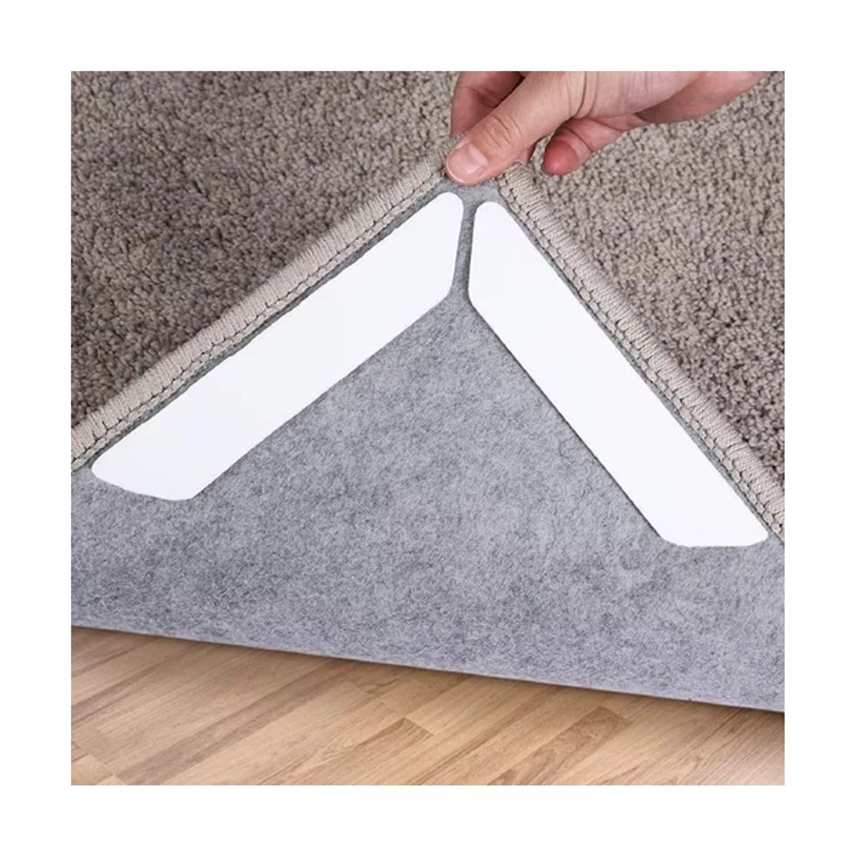 GENERICO - Set16 Antideslizantes Adhesivos Reutilizables Para Alfombra