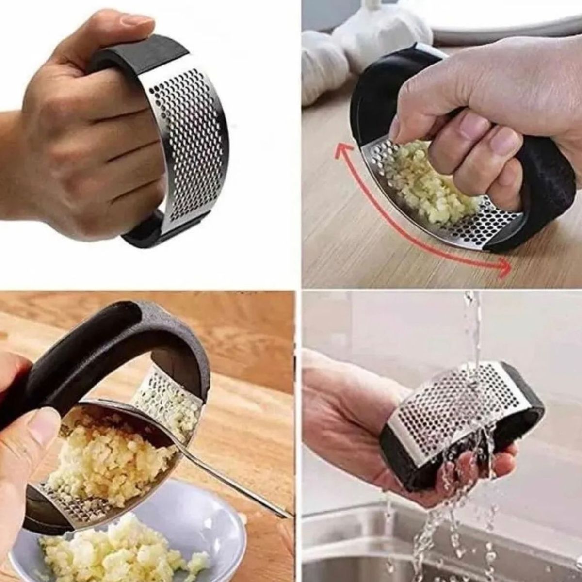 GENERICO - Prensa Ajos Moledor Picador Ajos Machacador Triturador Acero