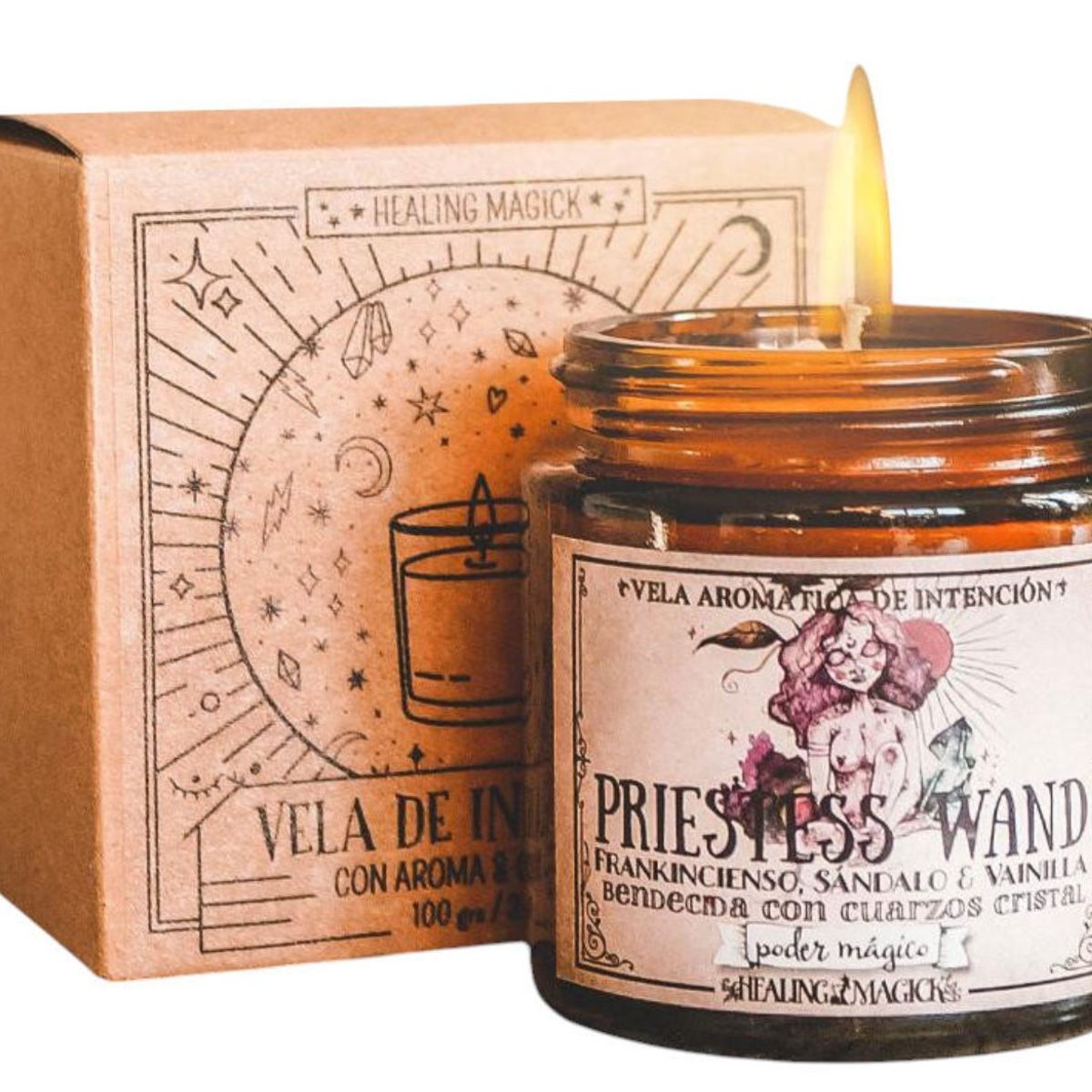 HEALING MAGICK - Varita Mágica Vela Aromática de los Deseos
