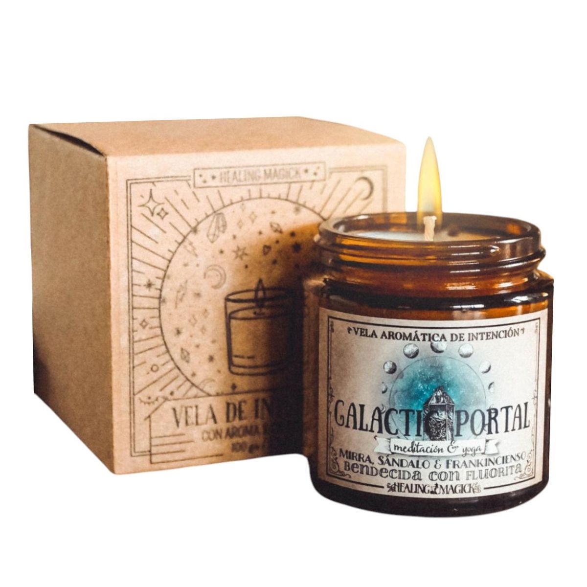 HEALING MAGICK - Portal Galáctico Vela Aromática de la Meditación