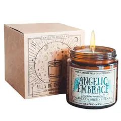 HEALING MAGICK - Abrazo Angélico Vela Aromática de Conexión Angelical