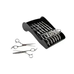 GENERICO - Kit Peluqueria Tijeras Mas plato porta tijeras