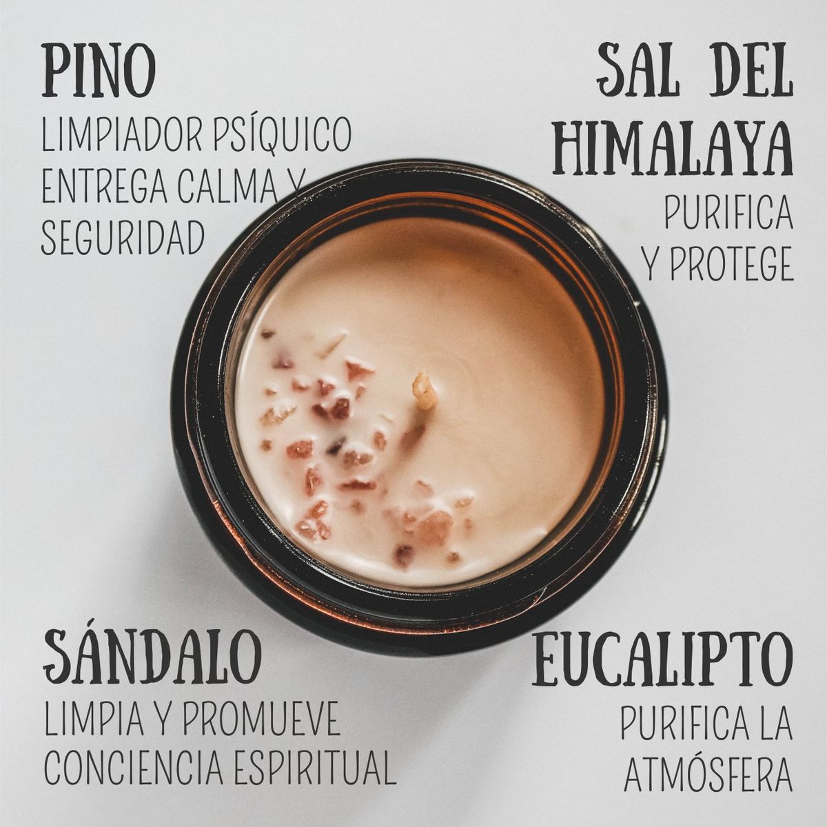 HEALING MAGICK - Refugio Sagrado Vela Aromática Purificadora de Espacios