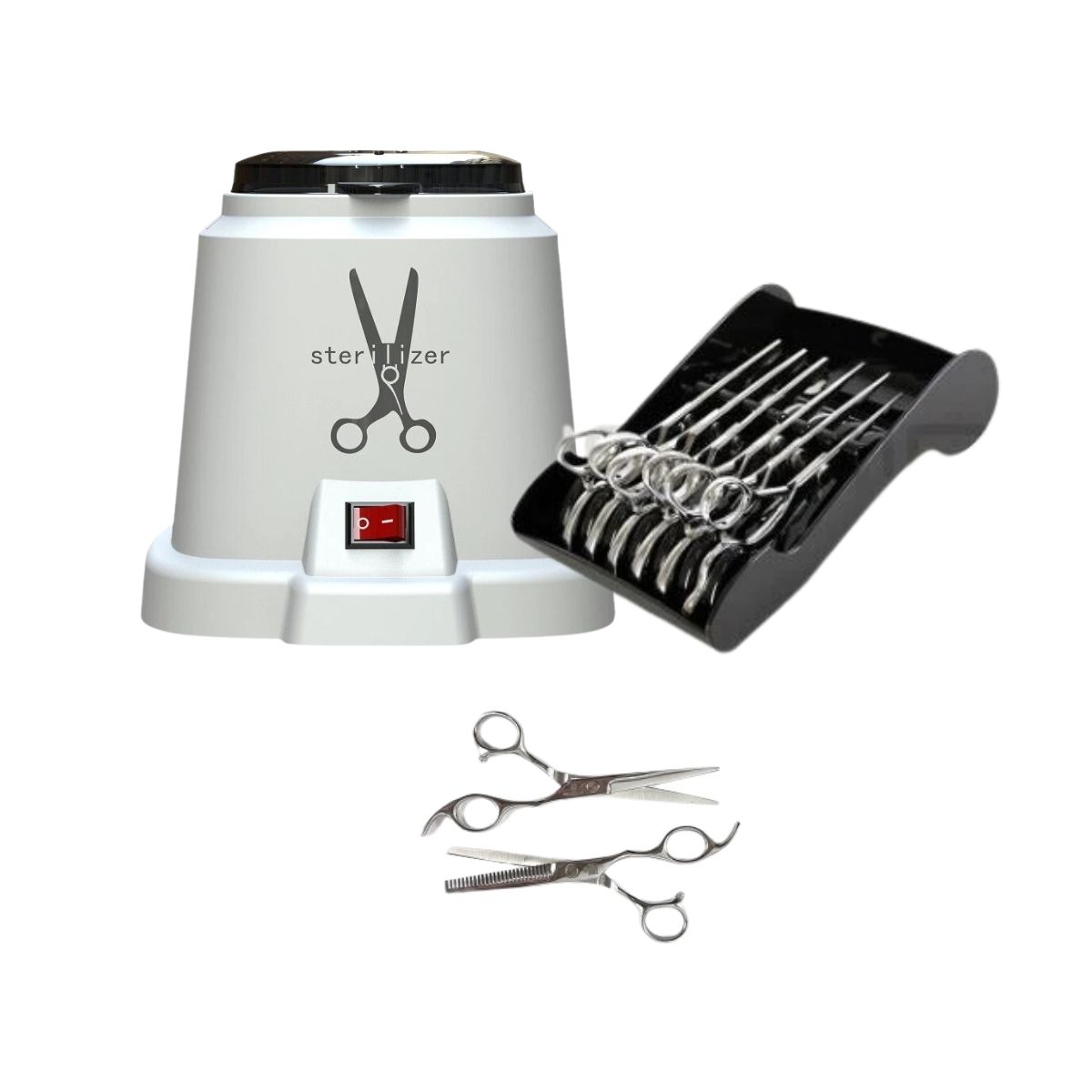 Pack Peluqueria Barbería Tijeras esterilizador Profesional, marca GENERICO - Foto Principal