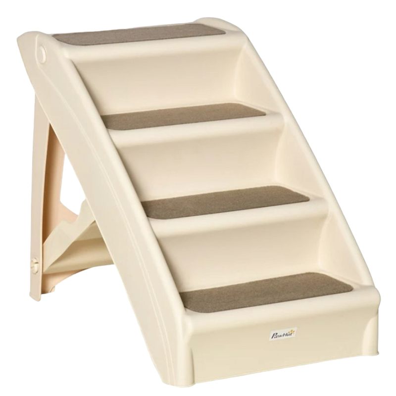 GENERICO - Escalera plegable para mascotas de 4 Peldaños