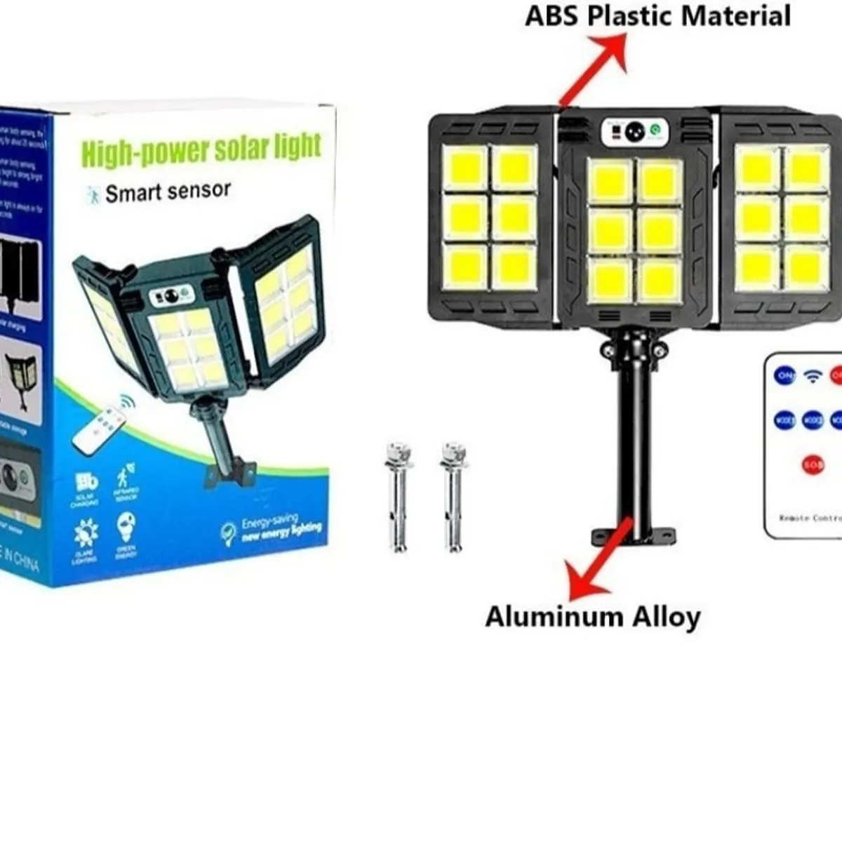 GENERICO - Foco Led Solar Triple De Exterior W785-1