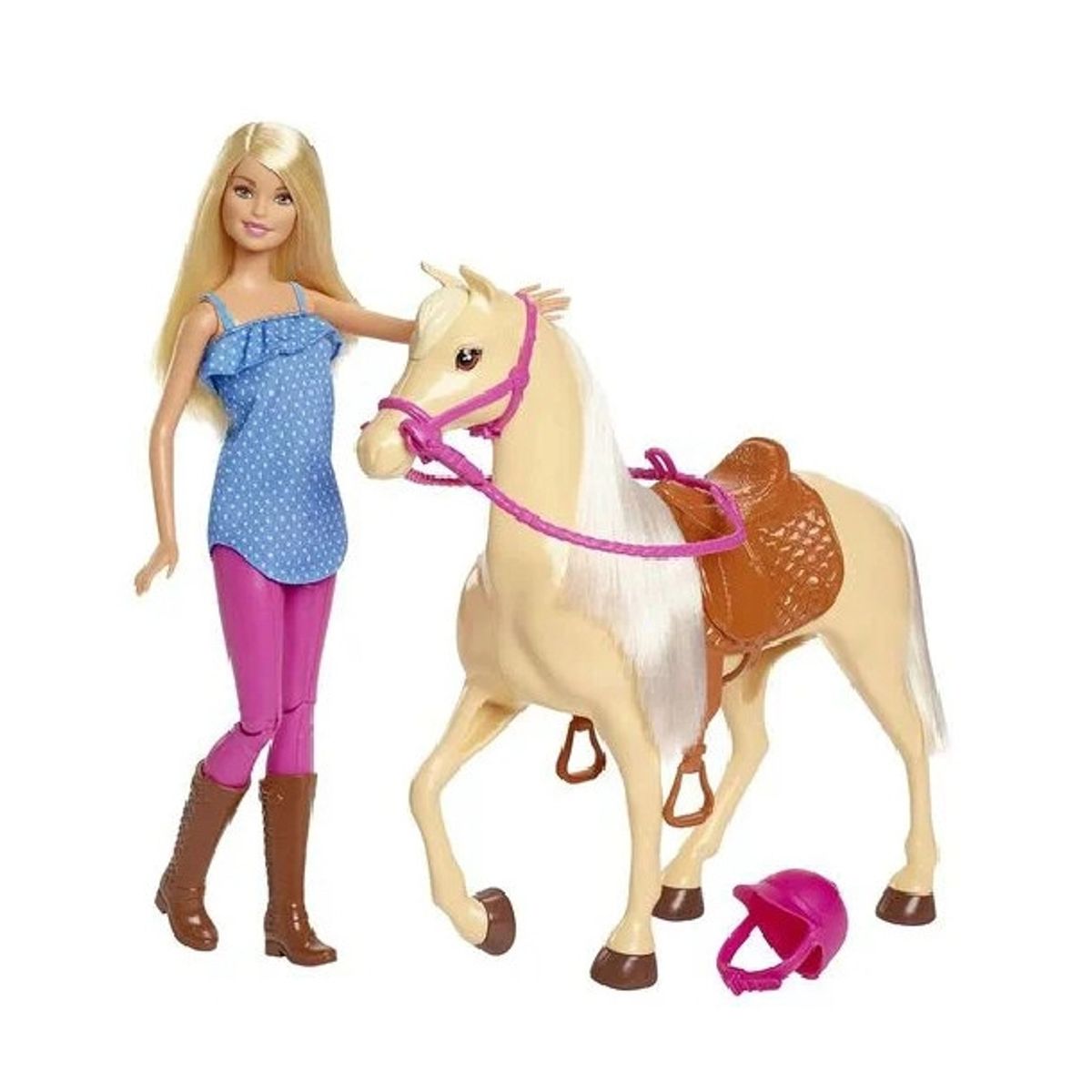 MATTEL - MATTEL FXH13 BARBIE CABALLO BASICO CON MUÑECA