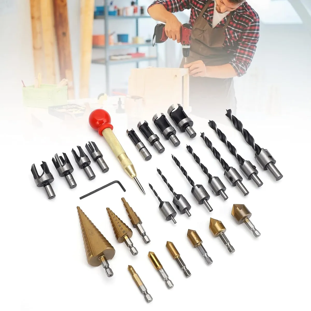 AIZO - Herramienta Taladrado Perforación Carpintería 26pk Broca