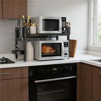 Organizador de Cocina con Ganchos Ajustable y Resistente