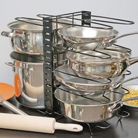 Organizador Cocina Multiuso Platos Ollas 8 Niveles Ajustable