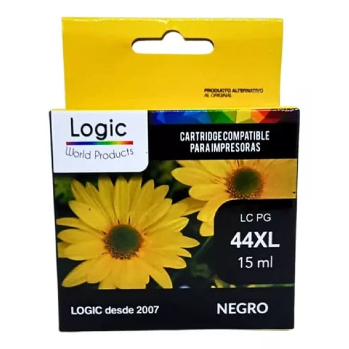LOGIC - Cartucho 44XL Cartridge Alternativo Negro De 15 ml