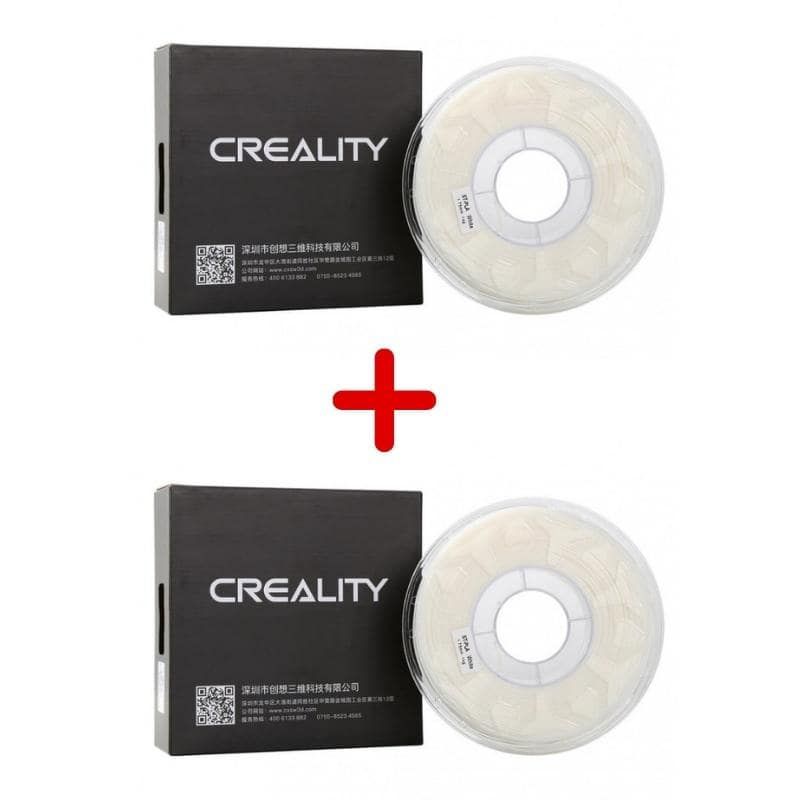 CREALITY - Pack 2 x Filamento 3D PLA Blanco 1kg Creality - Filamentos