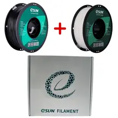 ESUN - Pack Filamento 3D PLA 1kg Negro Blanco - Filamentos