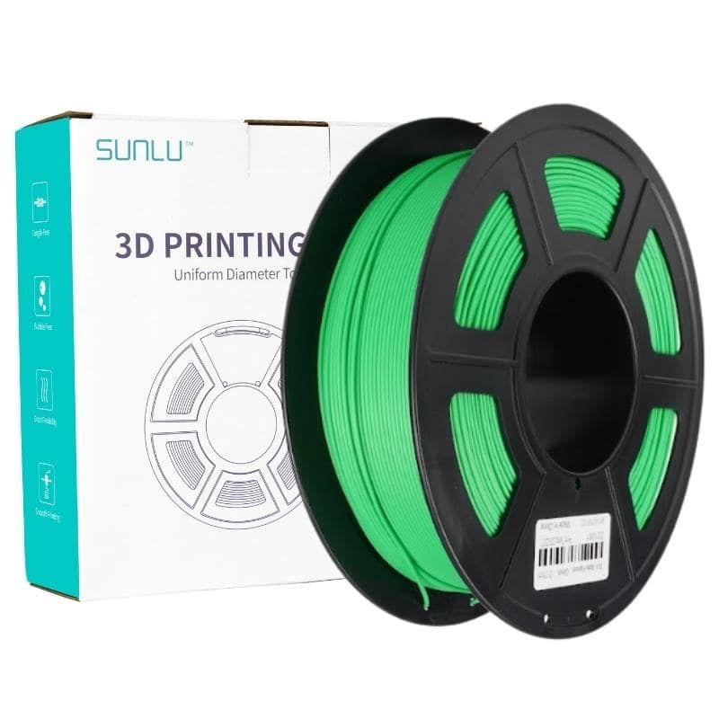 SUNLU - Filamento 3D PLA Mate Verde 1kg Sunlu - Filamentos