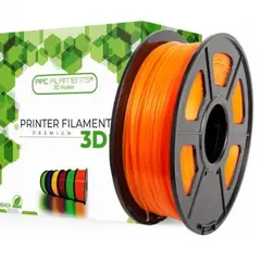 PPC FILAMENTS - Filamento 3D PETG Naranjo Transparente 1kg - Filamentos