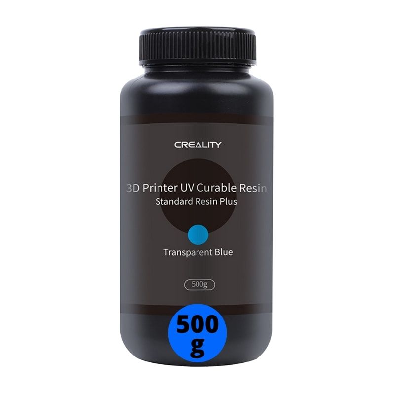 CREALITY - Resina 3D Azul Transparente para Impresoras 3D 500g Creality Plus - Resinas