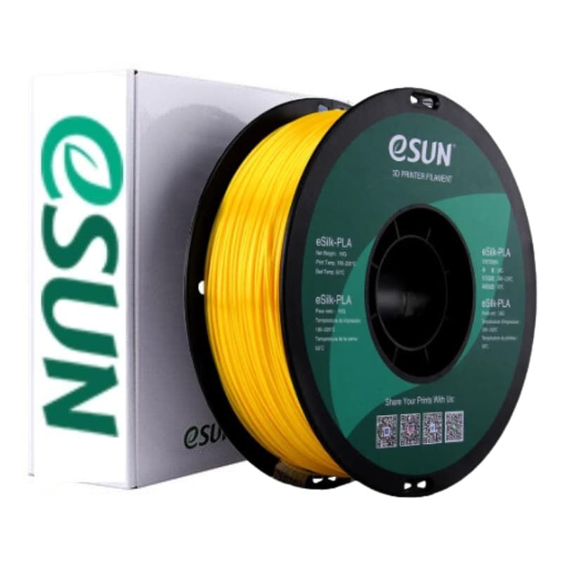 ESUN - Filamento 3D PLA Seda Amarillo 1kg Esun - Filamentos
