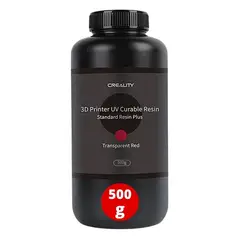 CREALITY - Resina 3D Rojo Transparente para Impresoras 3D 500g Plus - Resinas