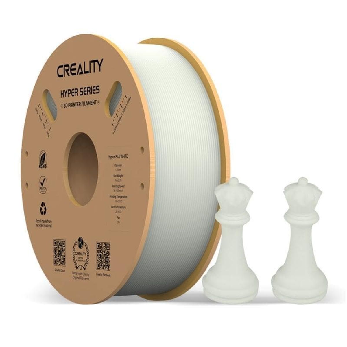 CREALITY - Filamento 3D PLA Alta Velocidad Blanco  Creality - Filamentos