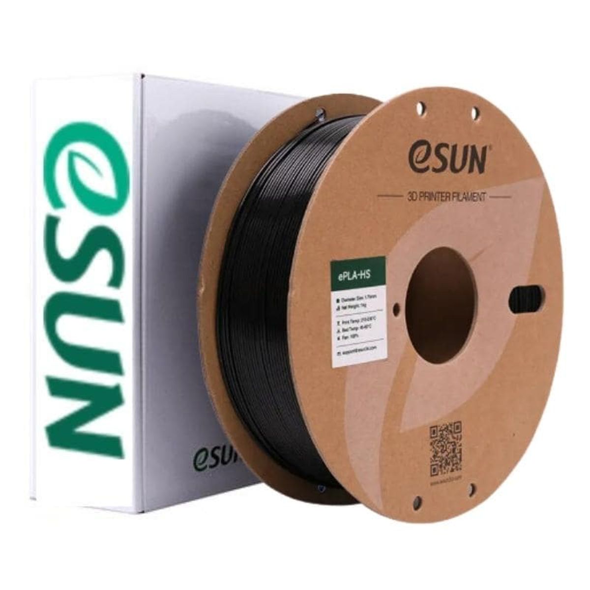 ESUN - Filamento 3D PLA Alta Velocidad Negro 1kg Esun - Filamentos