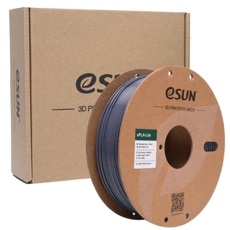 ESUN - Filamento 3D PLA Gris Bobina Reciclable 1kg Esun - Filamentos