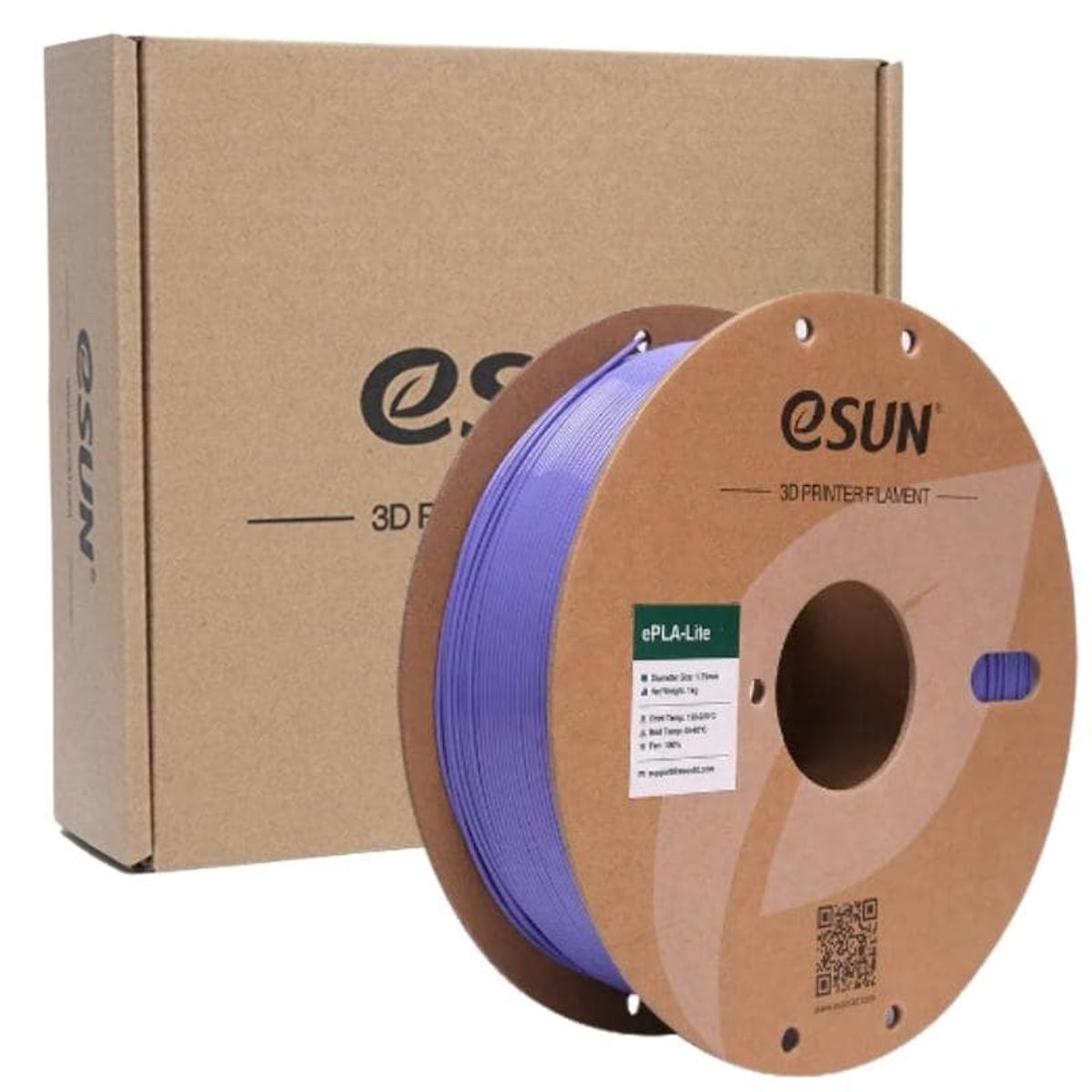 ESUN - Filamento 3D PLA Purpura Bobina Reciclable 1kg Esun - Filamentos