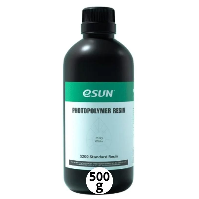ESUN - Resina 3D Uv Mate Blanco Leche para Impresoras 3D 500g Esun - Resinas